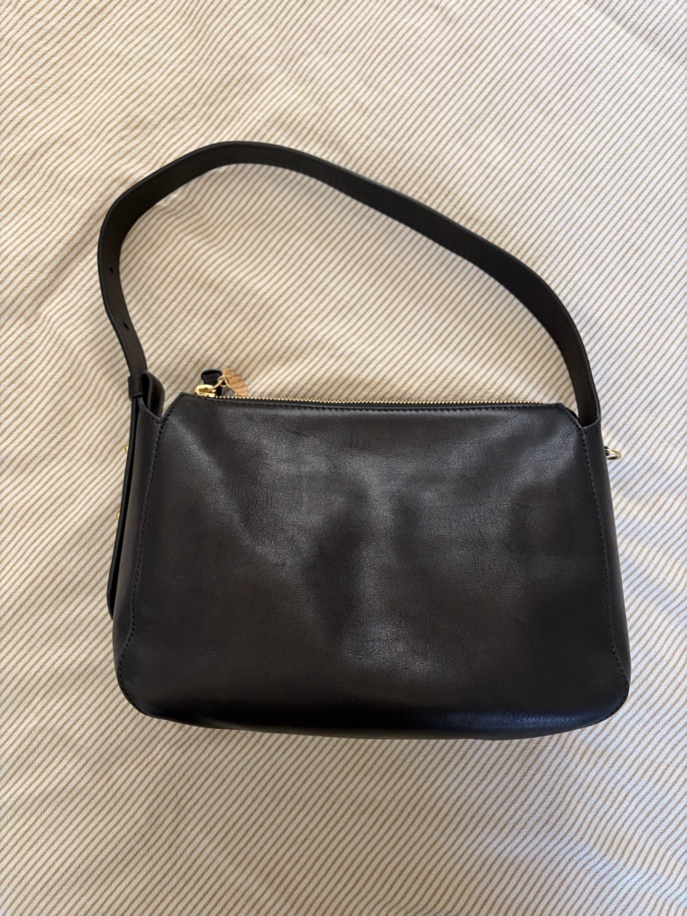 Clare V fleurine leather shoulder bag - black - Picture 7 of 9